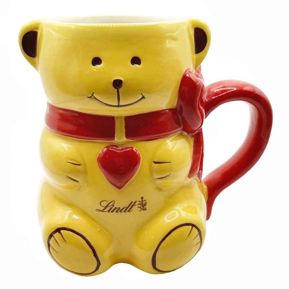 Lindt 3D Figural Gold Bear Mug
